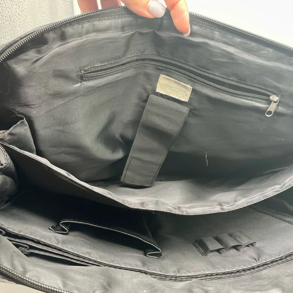 Coldwater Creek Black Labtop Work Shoulder Bag - Picture 8 of 11
